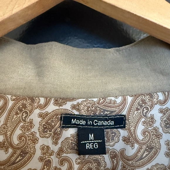 Thomas Jeffrey M Mint condition linen Men's Casual Beige Shirt Jacket- EUC - Picture 6 of 14